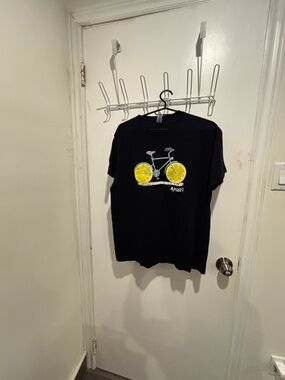 Amalfi unisexBlack Graphic Lemon Bicycle T-Shirt